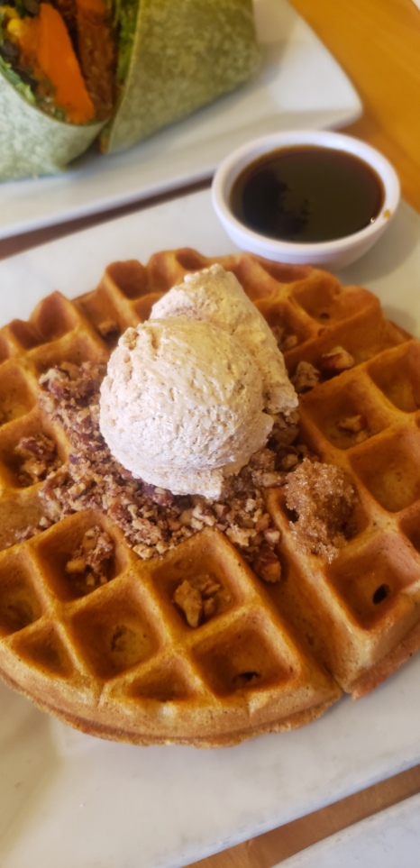 THE best pumpkin waffle from The Great Sage